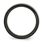 Titanium 8mm Black IP-plated Polished Band
