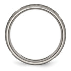 Chisel Titanium Brushed Celtic Laser Design 8mm Band