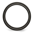 Titanium Black Ti Domed 6mm polished Band