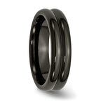 Titanium Black Ti Domed 6mm polished Band