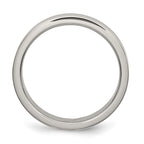 Chisel Titanium Brushed and Polished 4mm Grooved Band