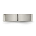 Chisel Titanium Polished 6mm Flat Band