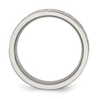 Titanium Greek Key 8mm Satin & Polished Band