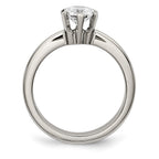 Titanium CZ Ring
