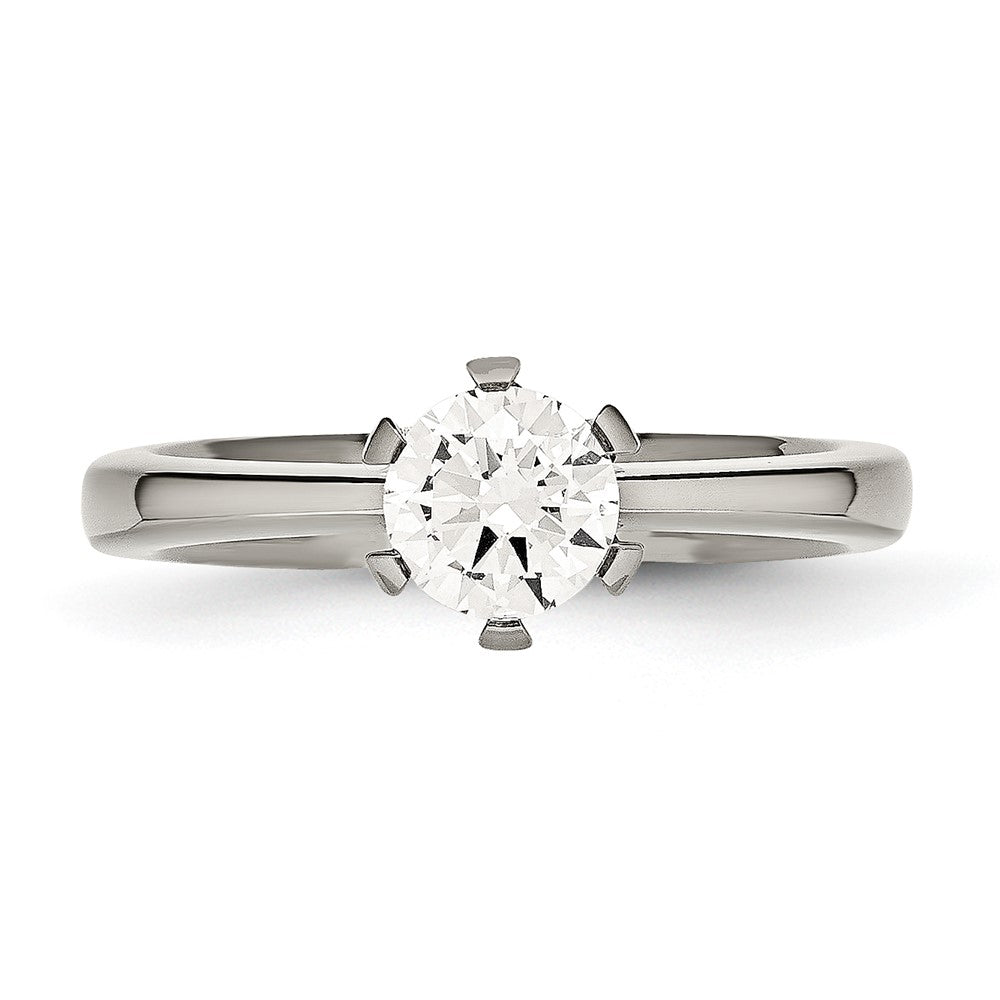Titanium CZ Ring