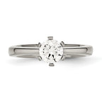 Titanium CZ Ring