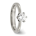 Titanium CZ Ring