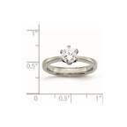 Titanium CZ Ring