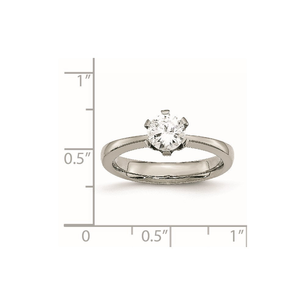 Titanium CZ Ring