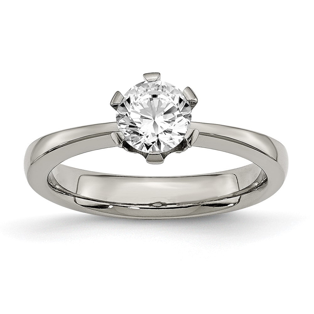 Titanium CZ Ring