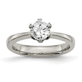 Titanium CZ Ring