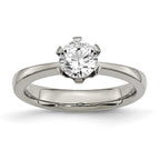Titanium CZ Ring