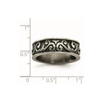 Titanium Grey Domed Lattice 8.0mm Band