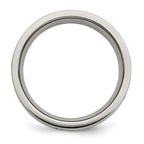 Titanium Polished 1/2 ct tw. Diamond 6mm Band