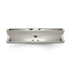 Titanium Polished Concave 6mm Beveled Edge Band