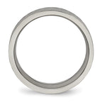 Titanium Polished and Textured 6mm Band