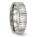Titanium Polished and Textured 6mm Band