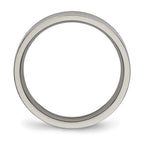 Chisel Titanium Polished 4mm Flat Comfort Fit Band