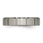 Titanium Brushed and Polished 5mm Grooved Band
