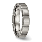 Titanium Brushed and Polished 5mm Grooved Band