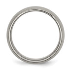 Chisel Titanium Brushed Center 8mm Grooved Band