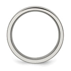 Titanium Grooved 8mm Brushed and Polished Band