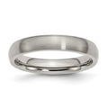 Chisel Titanium Brushed 4mm Half Round Band