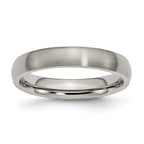 Chisel Titanium Brushed 4mm Half Round Band