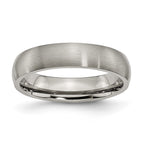 Chisel Titanium Brushed 5mm Half Round Band