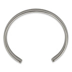Chisel Titanium Polished Cuff Bangle