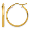 14k 2.75x25mm Round Tube Hoop Earrings
