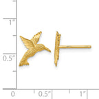 14K Hummingbird Earrings