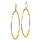 14k Tube Hoop Dangle Earrings
