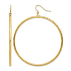 14k Tube Hoop Dangle Earrings
