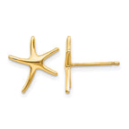 14k Starfish Post Earrings