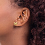 14k Polished Crab Post Earrings