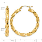 14k Light Twisted Hoop Earrings