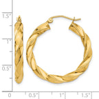 14k Light Twisted Hoop Earrings