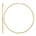 14k 1.2x63mm Polished Endless Tube Hoop Earrings