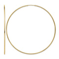 14k 1.2x69mm Polished Endless Tube Hoop Earrings