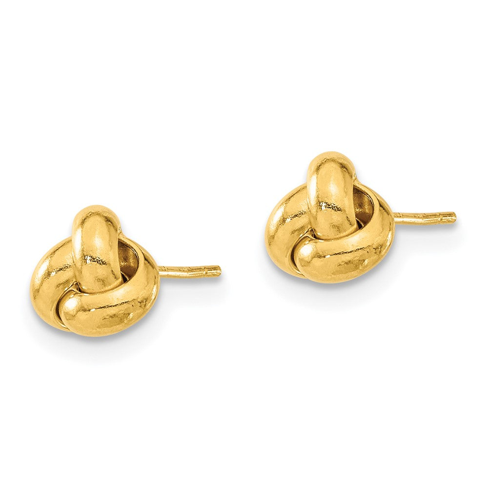 14k 7mm Polished Love Knot Post Earrings