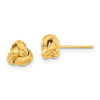 14k 7mm Polished Love Knot Post Earrings