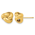 14k 11mm Polished Love Knot Post Earrings