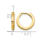 14k Round Hinged Hoop Earrings