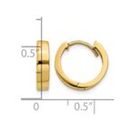 14k Round Hinged 2.5mm Hoop Earrings
