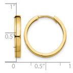 14K Hinged Hoop Earrings