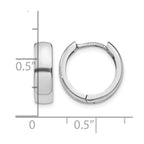 14k White Gold Hinged Earrings