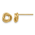 14k 8mm Polished Love Knot Post Earrings