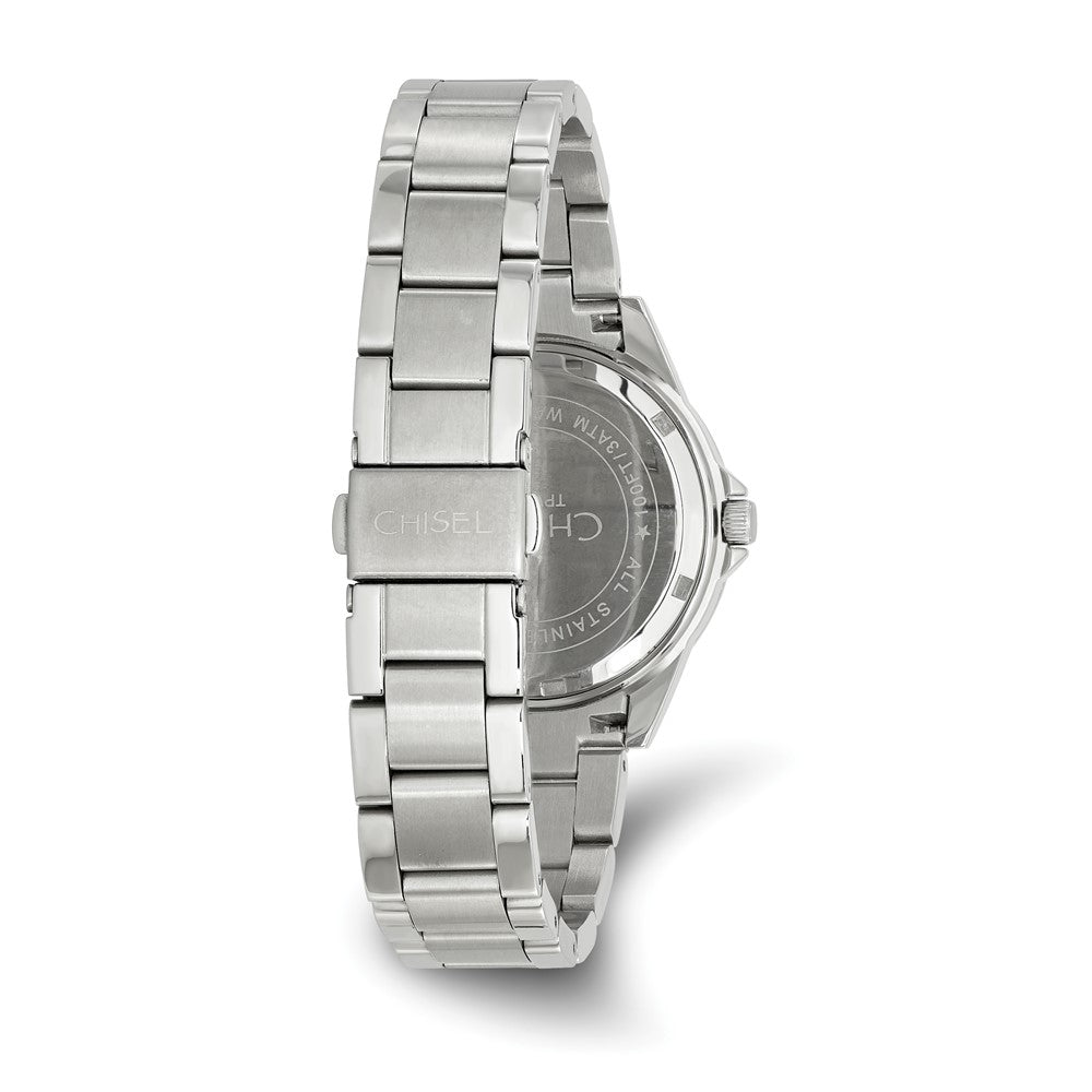 Mens Chisel Stainless Steel Champagne Dial Watch