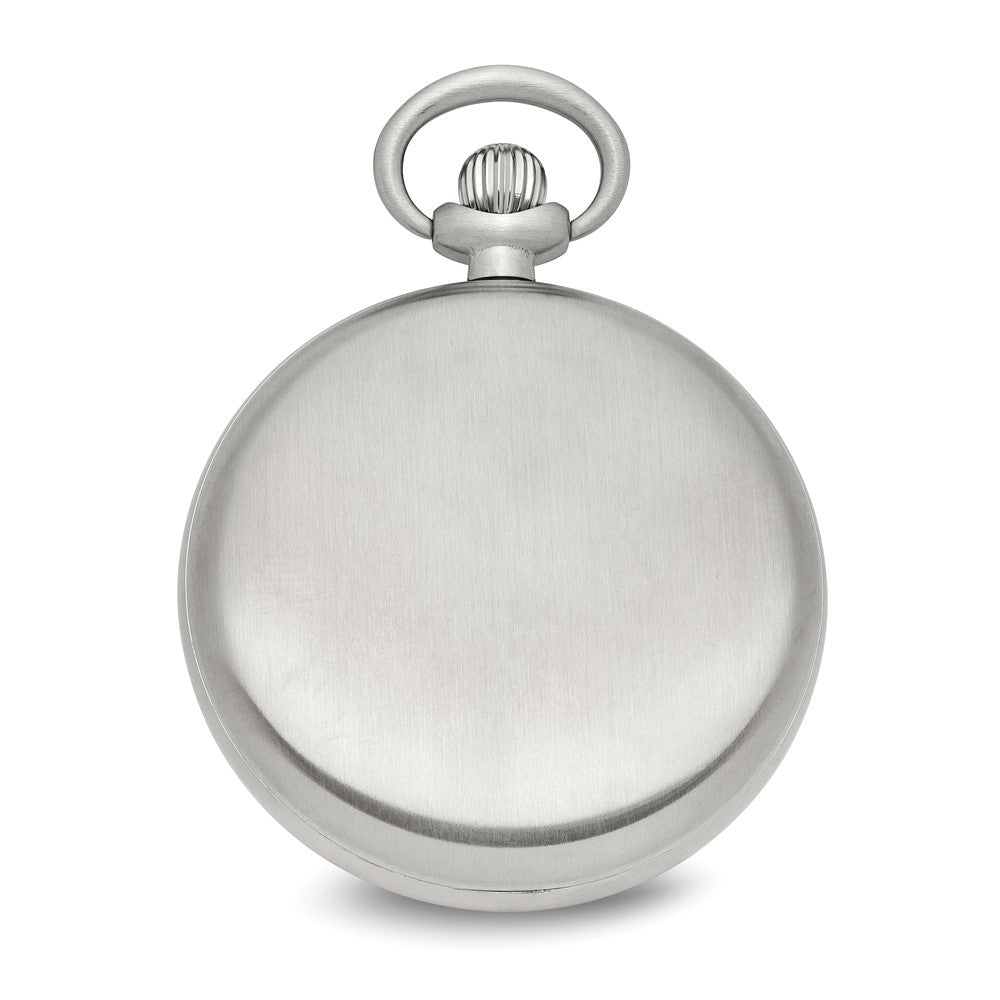 Chisel Stainless Steel Black Dial Pocket Watch